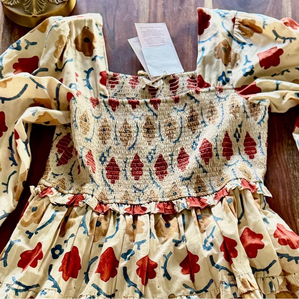 NWT Christy dawn Emerson Dress XL prairie cottagecore smocked bodice - Picture 2 of 9